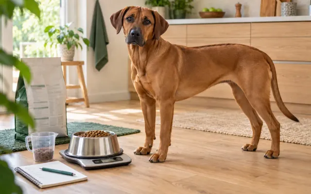Hund wartet auf sein Futter