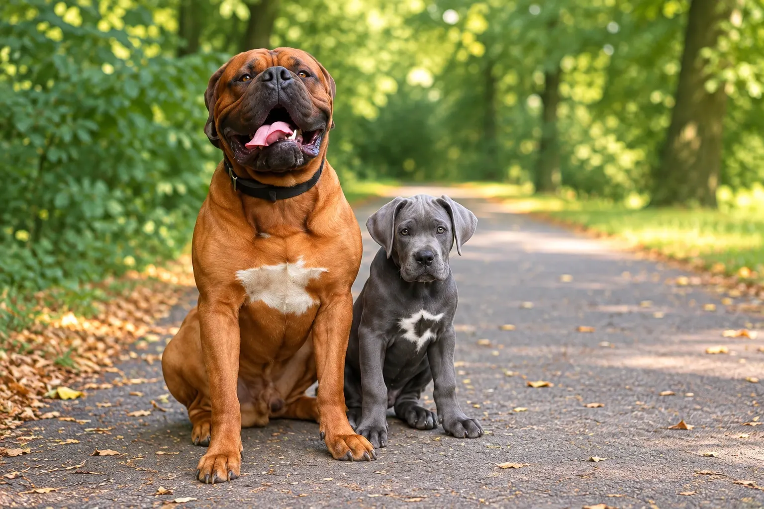 Rocky und Apollo als Junghunde